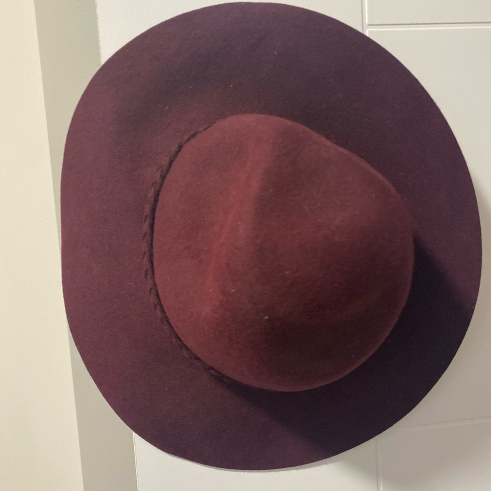 Burgundy Fall Floppy Hat - Picture 2 of 2